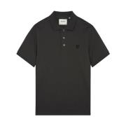 Lyle & Scott Tonal Eagle Polo Shirt Grå Bomull Gray, Herr