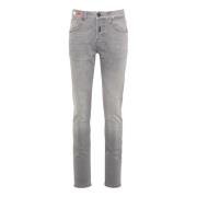 Carlo Colucci Vintage Tvättade Skinny Jeans Gray, Herr