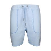 Carlo Colucci Casual Blå Sweat Shorts Blue, Herr