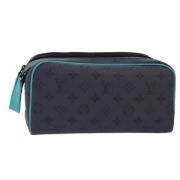 Louis Vuitton Vintage Pre-owned Canvas kuvertvskor Blue, Dam