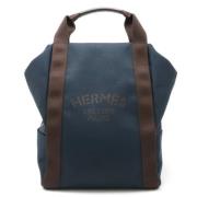 Hermès Vintage Pre-owned Canvas ryggsckar Blue, Herr