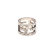 Gucci Vintage Pre-owned Silver ringar Gray, Dam