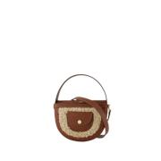 A.p.c. Liten Hasselnöt Crossbody Väska med Justerbar Rem Brown, Dam