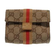 Gucci Vintage Pre-owned Canvas gucci-vskor Beige, Dam