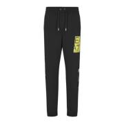 Emporio Armani EA7 Svarta herr sweatpants med frontlogo Black, Herr