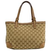 Gucci Vintage Pre-owned Canvas gucci-vskor Brown, Dam