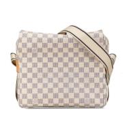 Louis Vuitton Vintage Pre-owned Canvas crossbodyvskor White, Dam