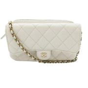 Chanel Vintage Pre-owned Laeder chanel-vskor White, Dam