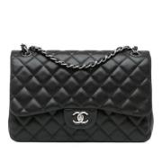 Chanel Vintage Pre-owned Laeder axelremsvskor Black, Dam