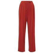 Max Mara Bruna viskosbyxor med fickor Orange, Dam