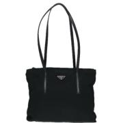 Prada Vintage Pre-owned Tyg prada-vskor Black, Dam