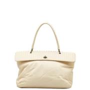 Bottega Veneta Vintage Pre-owned Laeder handvskor White, Dam