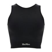 Max Mara Sporty 'Urago Crop Top Black, Dam