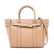 Mulberry Kornat Läder Zipped Bayswater Handväska Beige, Dam