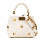 Valentino Vintage Pre-owned Laeder handvskor White, Dam