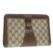 Gucci Vintage Pre-owned Canvas gucci-vskor Beige, Dam