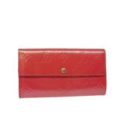 Louis Vuitton Vintage Pre-owned Laeder plnbcker Red, Dam