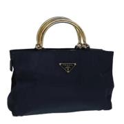 Prada Vintage Pre-owned Nylon prada-vskor Blue, Dam