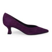 Sangiorgio Lila Mocka Klackpumps Purple, Dam