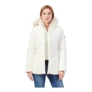 YES ZEE Ivory Softshell Jacka med Päls Huva Beige, Dam