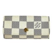 Louis Vuitton Vintage Pre-owned Canvas nyckelhllare White, Unisex