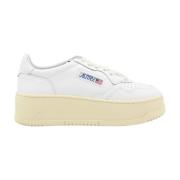 Autry Vita Lädersneakers med Oversize Sula White, Dam