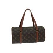 Louis Vuitton Vintage Pre-owned Canvas handvskor Brown, Dam