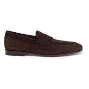 Santoni Penny Loafer Brown, Herr