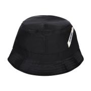 Jacquemus Svart Nylon Stilfull Hatt Black, Dam