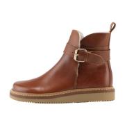 Nature Footwear Vigga Fodrad Stövel Läder Brown, Dam