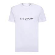 Givenchy Vit T-shirt Klassisk Stil Komfort White, Herr