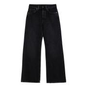 Acne Studios Reguljär Denim Jeans Black, Dam