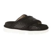 Mou Bio Sandal med Microsequins Black, Dam