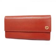 Gucci Vintage Pre-owned Laeder plnbcker Red, Dam