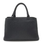 Bottega Veneta Vintage Pre-owned Laeder handvskor Blue, Dam