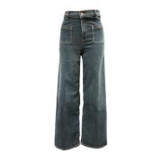 Frame Palazzo Bardot Slim Jeans Blue, Dam