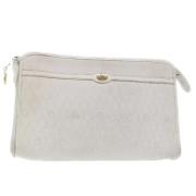 Dior Vintage Pre-owned Canvas kuvertvskor White, Dam