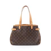 Louis Vuitton Vintage Pre-owned Canvas axelremsvskor Brown, Dam