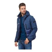 YES ZEE Quiltad Blå Jacka med Softshell-insatser Blue, Herr