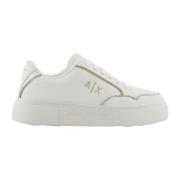 Armani Exchange Vita sportiga dam sneakers White, Dam