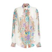 Etro Blommigt Bomullsskjorta Multicolor, Dam