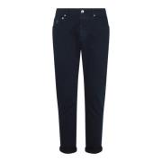 Brunello Cucinelli Navy Blue Bomulls Jeans Regular Fit Blue, Herr