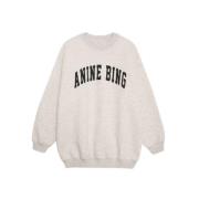 Anine Bing Mysig Sweatshirt för Stiligt Utseende White, Dam