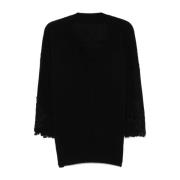 Ermanno Scervino Stilren Stickad Topp Black, Dam