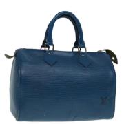 Louis Vuitton Vintage Pre-owned Laeder handvskor Blue, Dam