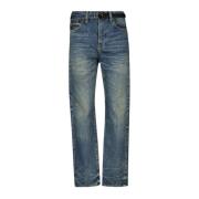 Sacai Straight Leg Jeans Beyondexx Blå Blue, Herr