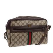 Gucci Vintage Pre-owned Canvas gucci-vskor Beige, Dam