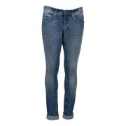 Dondup Blå Skinny Fit Jeans Tillverkad i Italien Blue, Herr