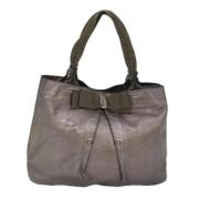 Salvatore Ferragamo Pre-owned Pre-owned Laeder axelremsvskor Gray, Dam