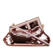 Fendi Vintage Pre-owned Laeder crossbodyvskor Pink, Dam